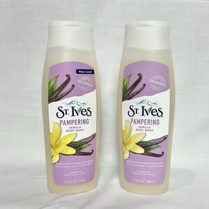 2 Pack St Ives PAMPERING Vanilla Body Wash -Lot of 2 Discontinued NEW